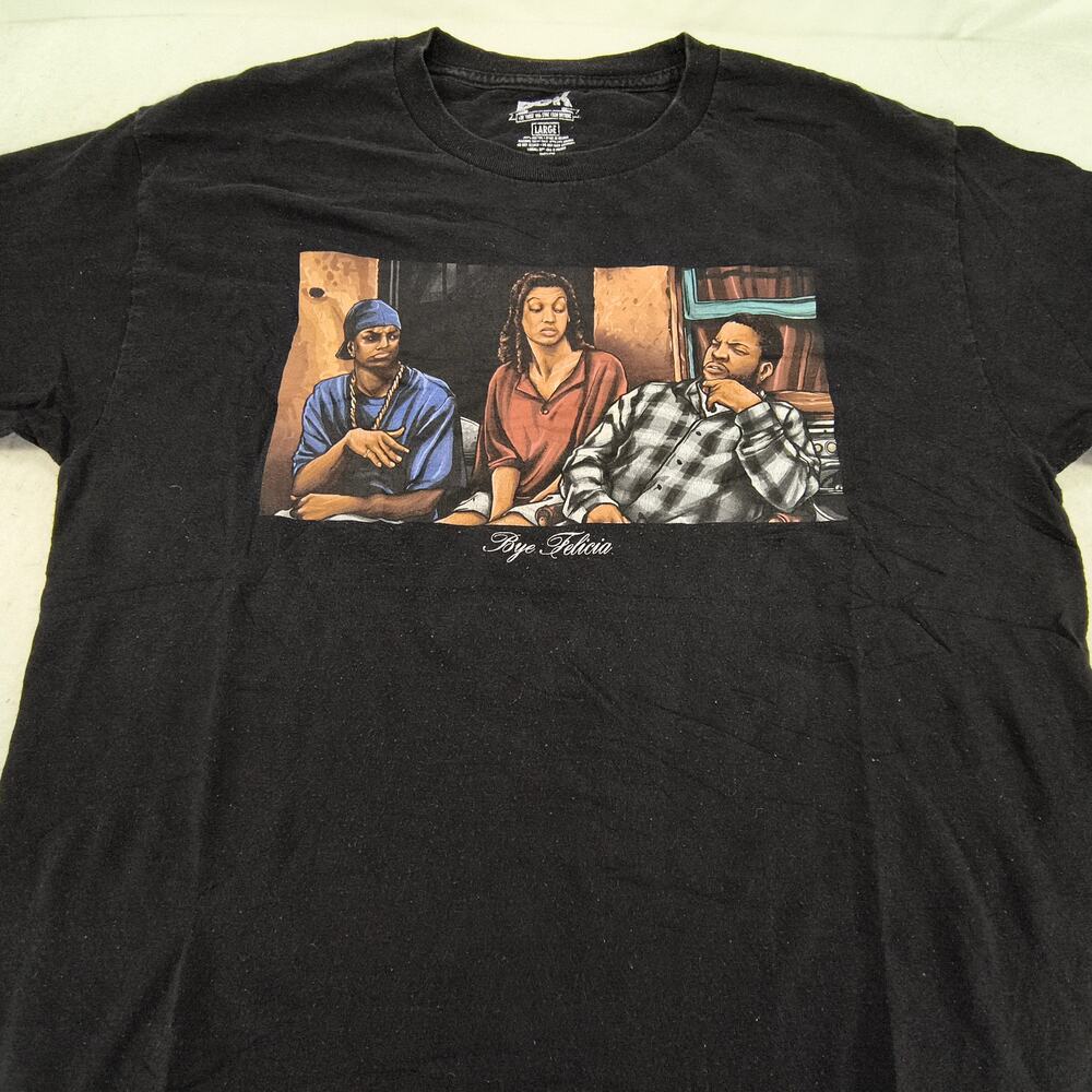 DGK Bye Felicia Short Sleeve Graphic Crew Neck Shirt Mens Size Large L Black